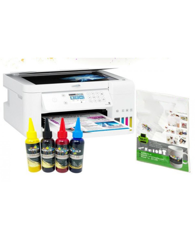 Epson Printer With Sublimation Ink, Sublimation Printer Bundle with Sublipaper