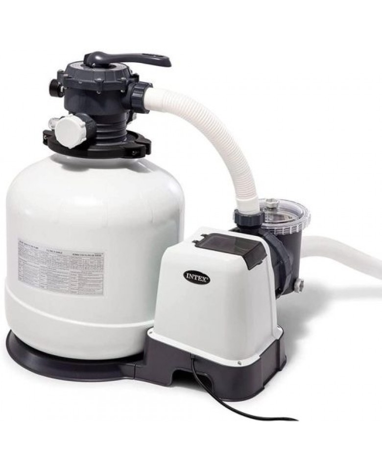 Intex 3000 GPH Above Ground Pool Sand Filter Pump w/ Deluxe Pool Maintenance Kit
