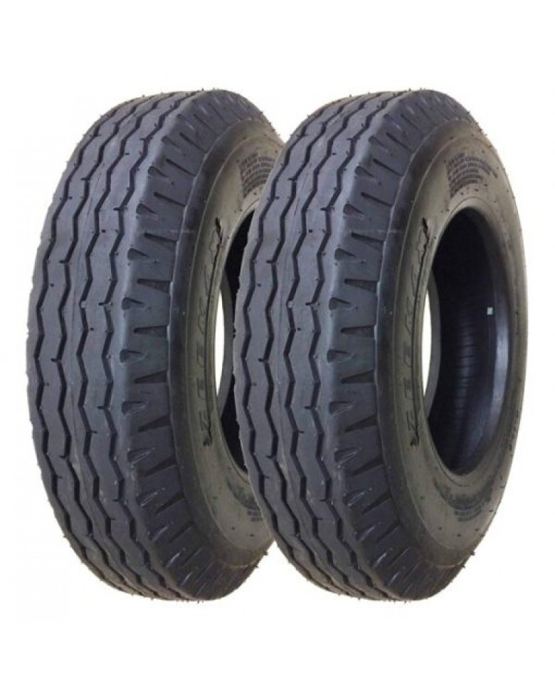 Zeemax Heavy Duty Highway Trailer Tires 8-14.5 14PR Load Range G – Set 2