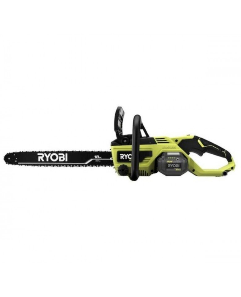 Ryobi RY40580 18″ 40V HP Chainsaw Kit with Case Battery & Charger