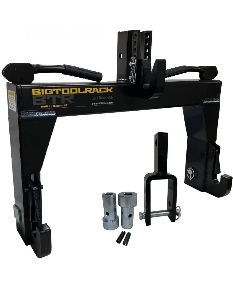 Bigtoolrack 3 Point Quick Hitch, for Category 1 Three Point Hitch